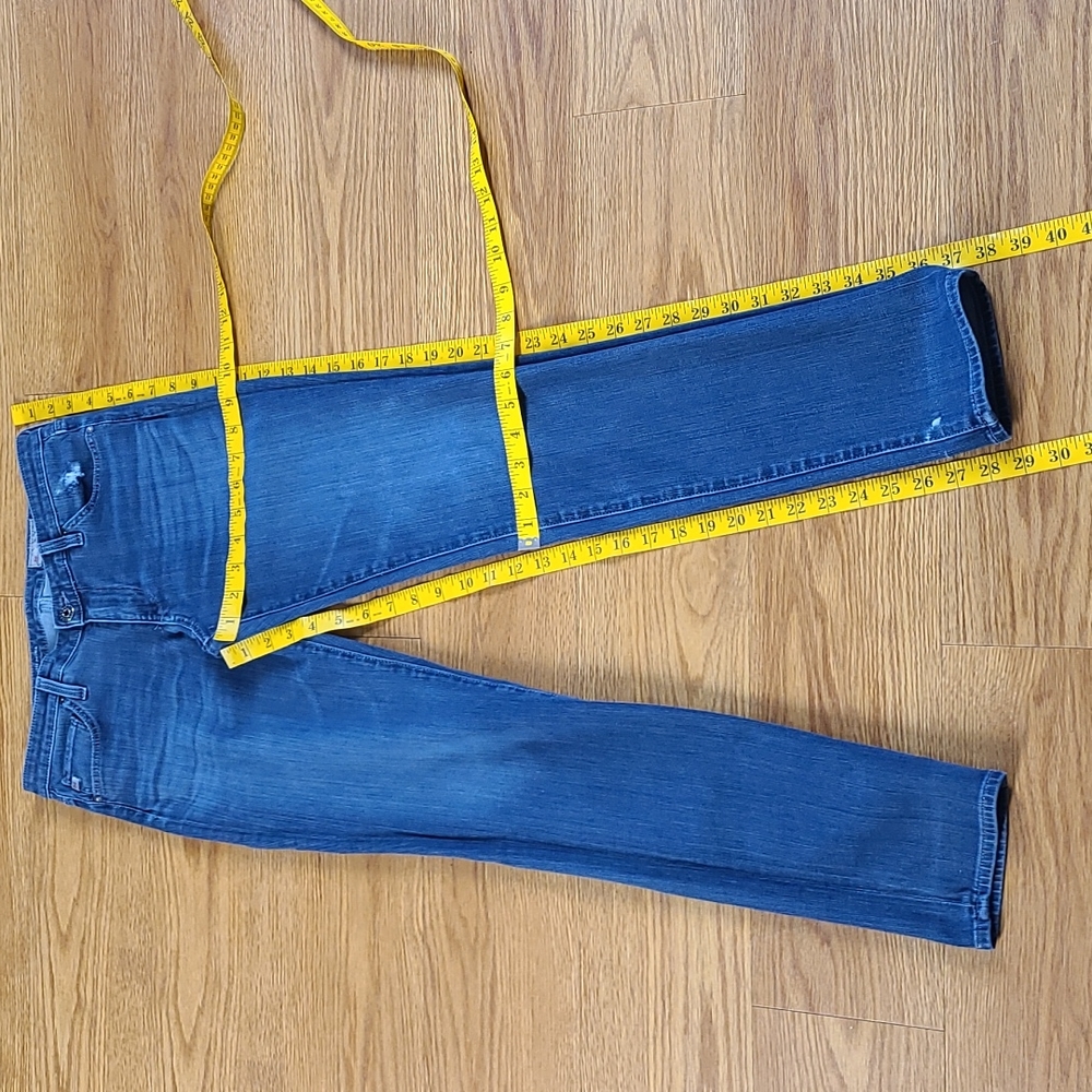 ADRIANO GOLDSCHMIED VINT PRIMA MID-RISE CIGARETTE DISTRESSED WOMEN'S JEANS 27x28